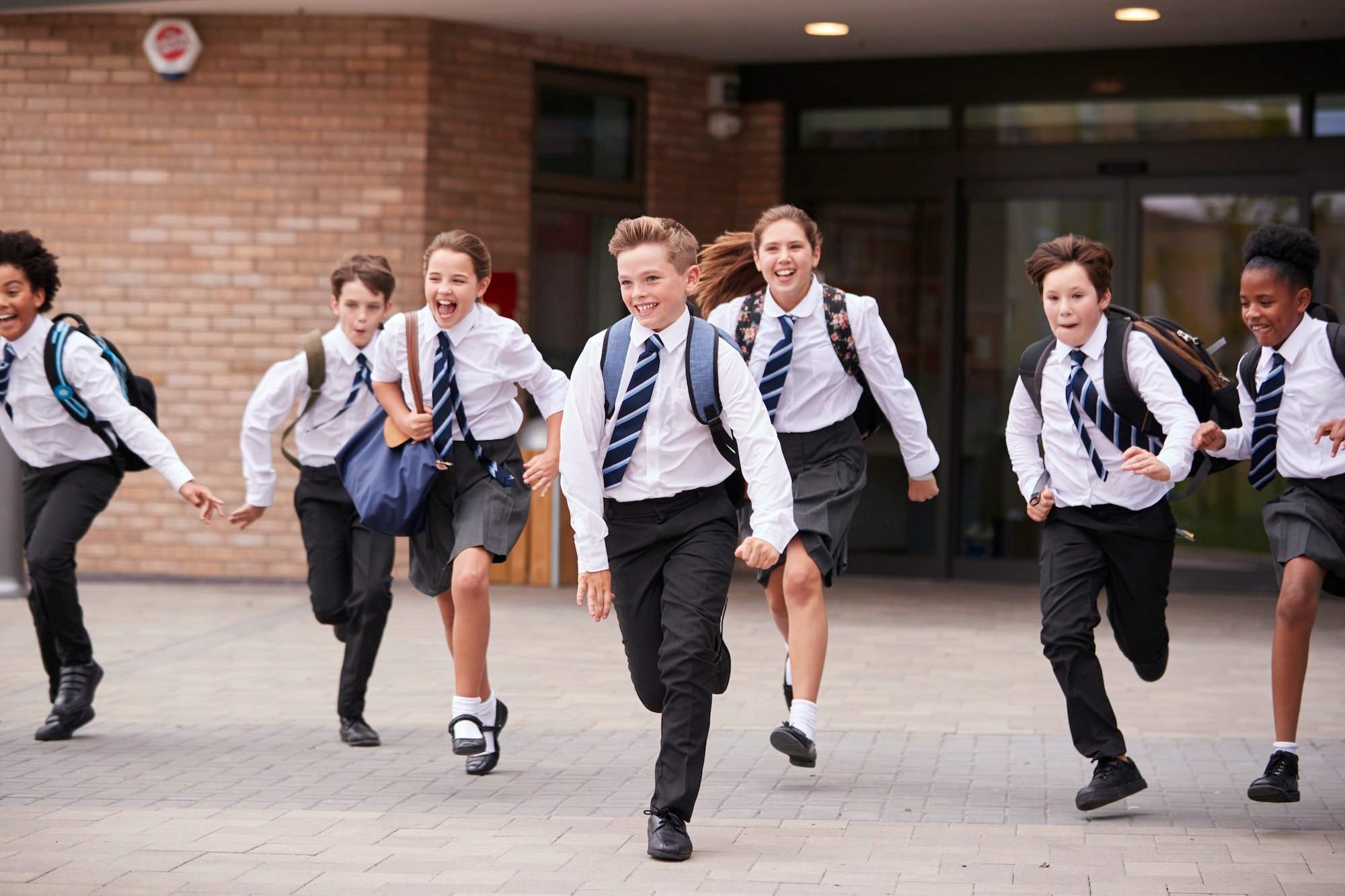 Secondary school students leaving school